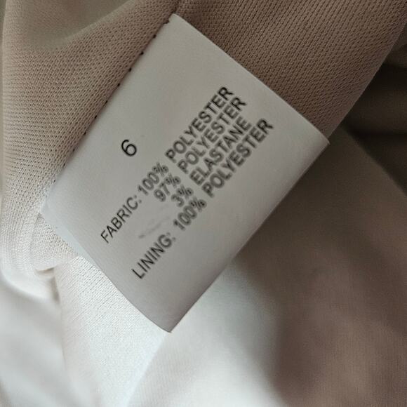 Cream One Shoulder Bodycon Maxi Dress Size 6 - Picture 4 of 4